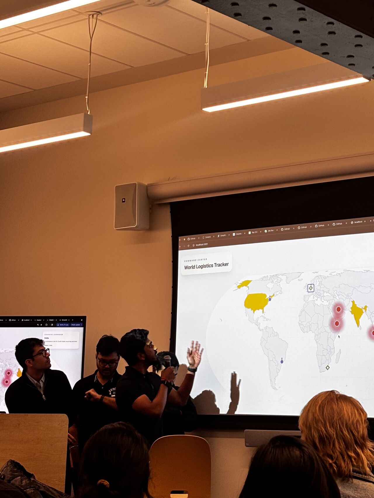 Demoing SupplyGuard to judges